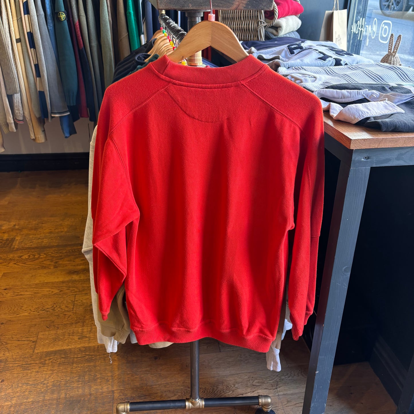Reebok Athletic Department Oversized Sweatshirt Red (Small)