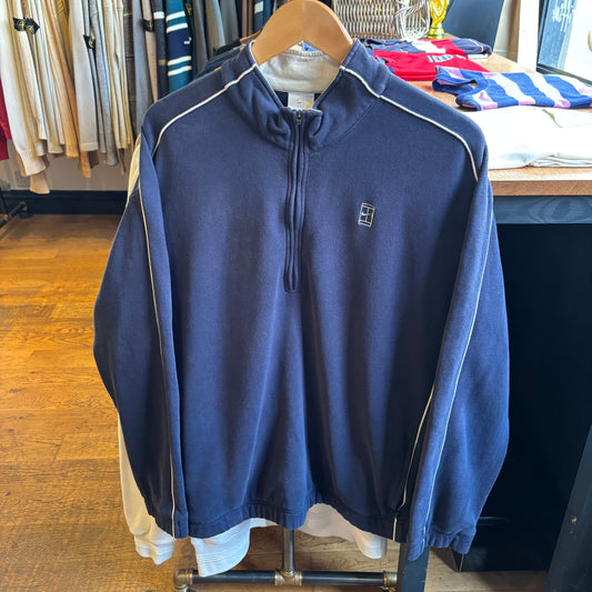 Nike Court Quarter Zip Pullover Jumper Blue (Medium)