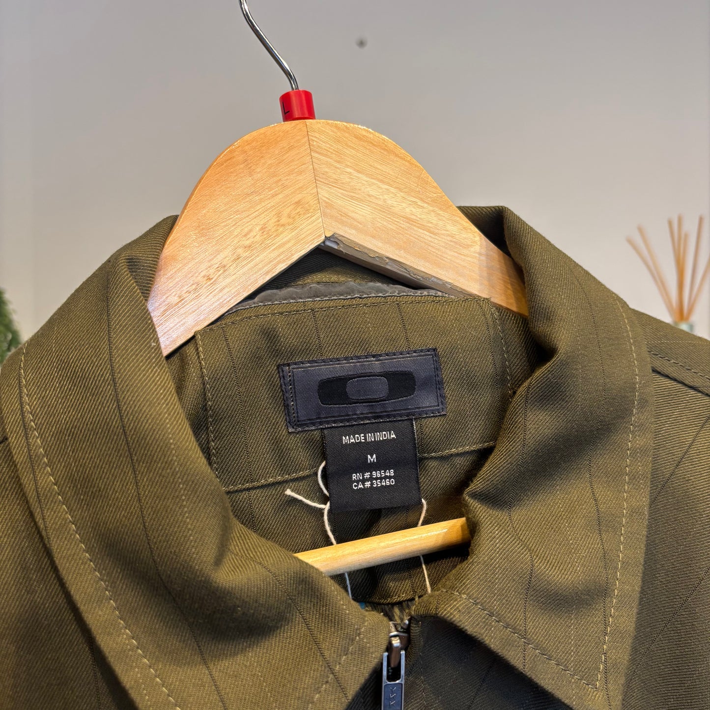Oakley Pinstripe Harrington Jacket Green (Large)