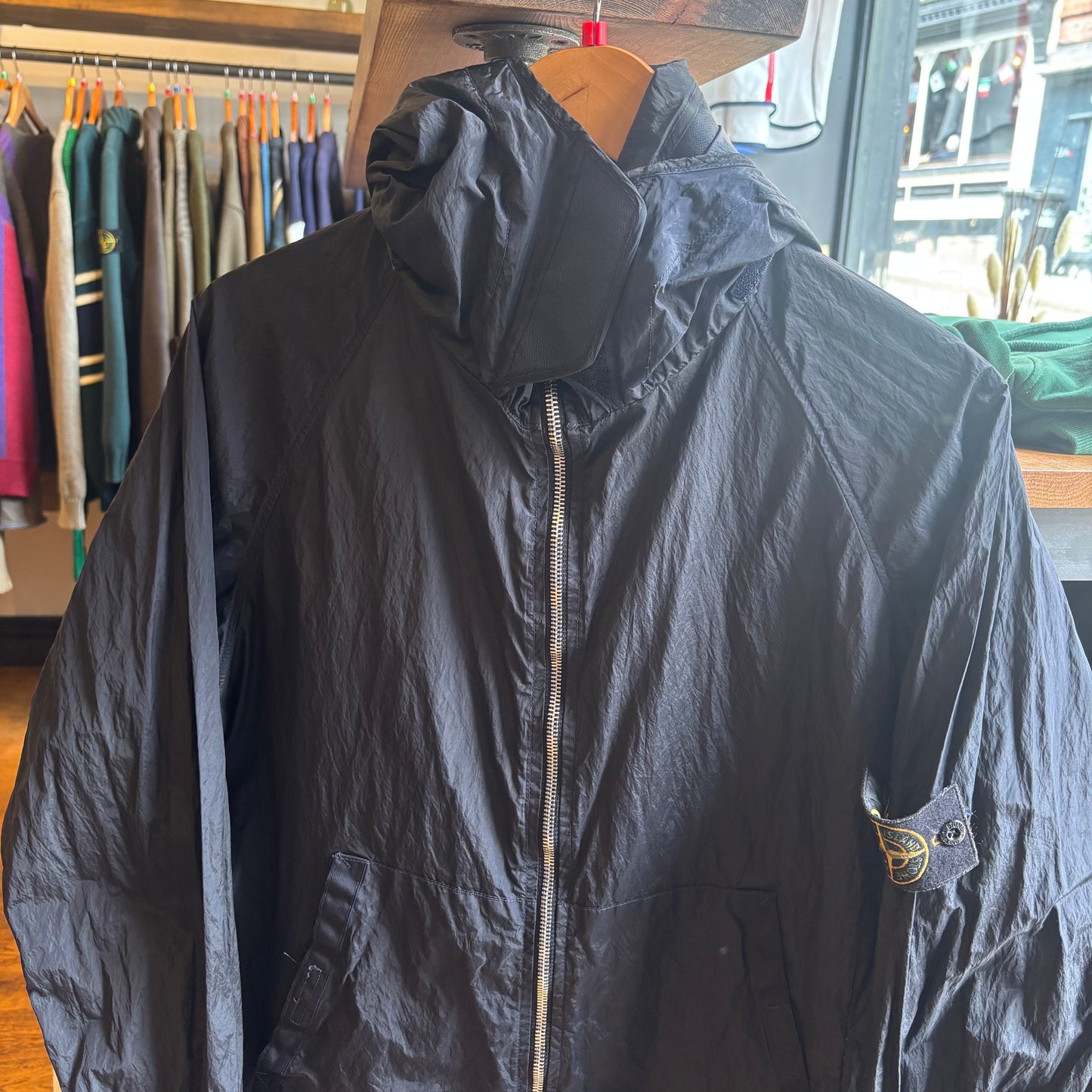 Stone Island S/S 2008 Nylon Metal Shimmer Jacket Navy (Large)