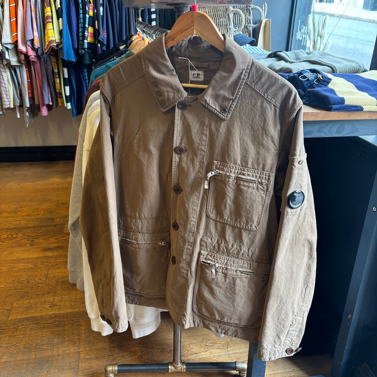 CP Company Mais-B Bronze Chore Jacket Brown (Large)
