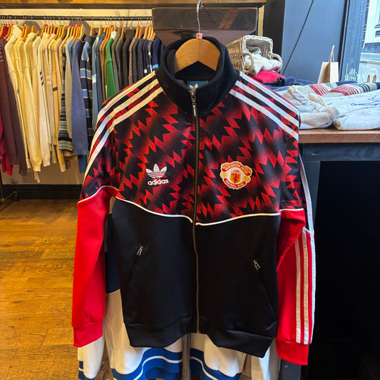 Adidas Manchester United 1990/91 Re-issue Jacket Black/ Red (Small)