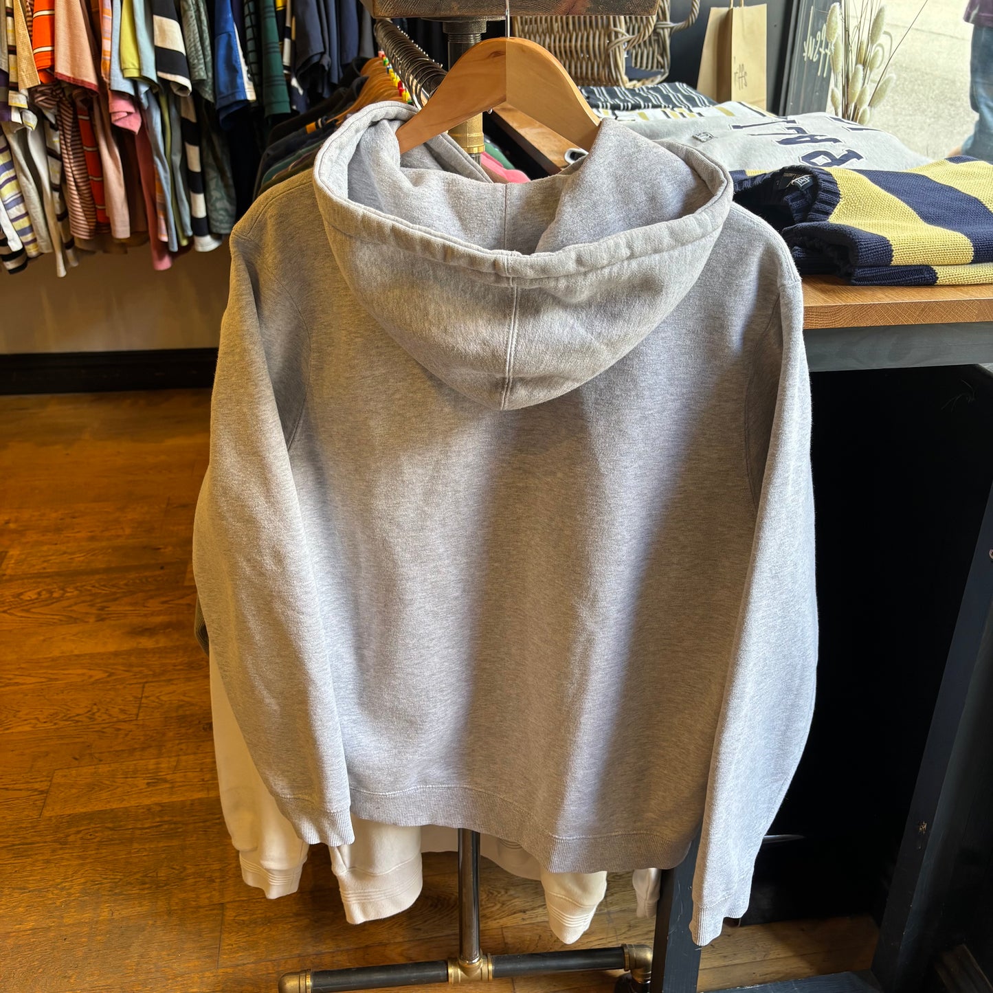 Stussy Oval Applique Oversized Hoodie Grey (Medium)