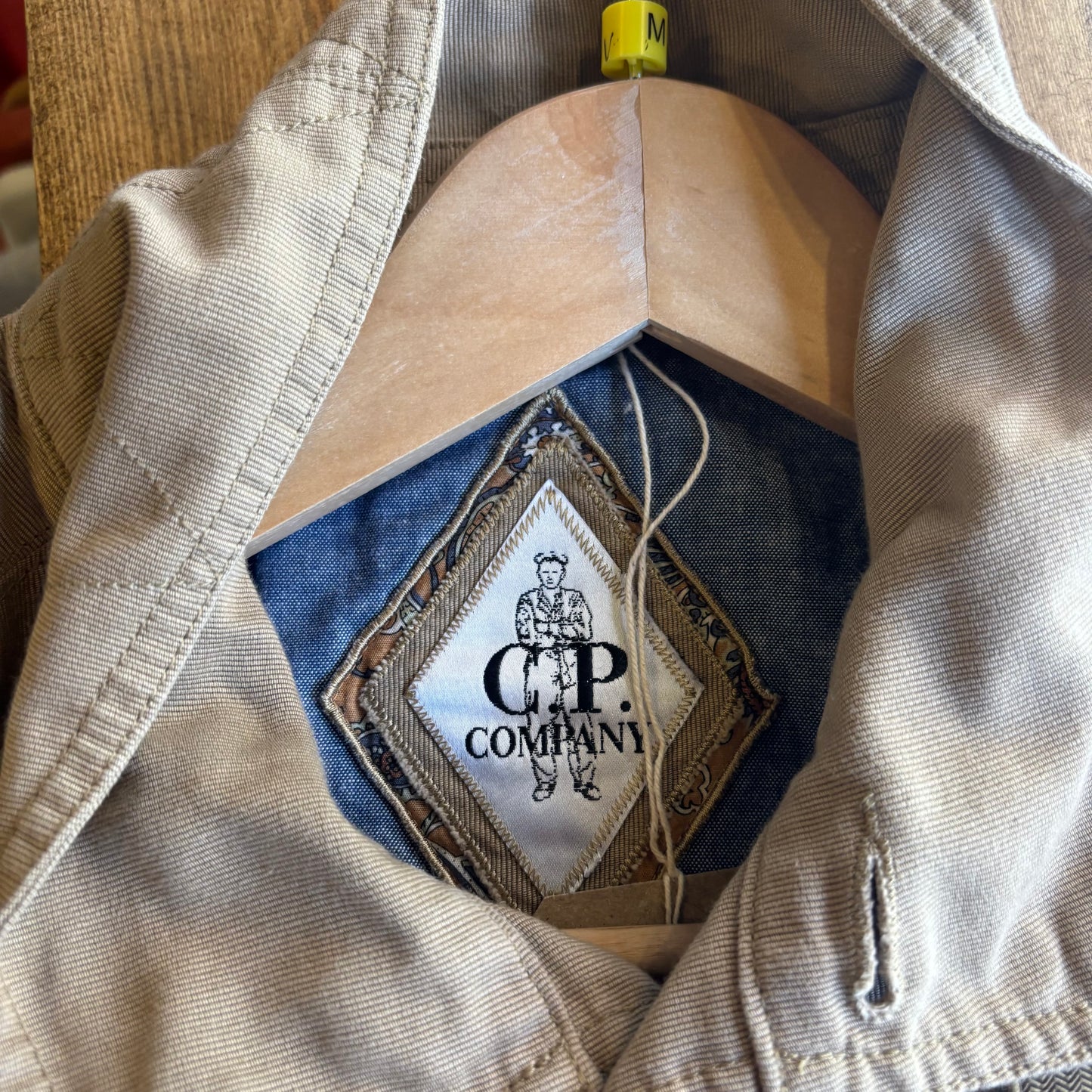 CP Company Button Up Chore Jacket Beige (Medium)