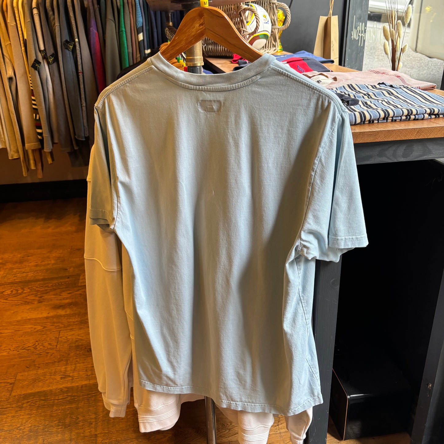 Supreme FW20 Cutout Logo Tip T-Shirt Light Blue (Medium)