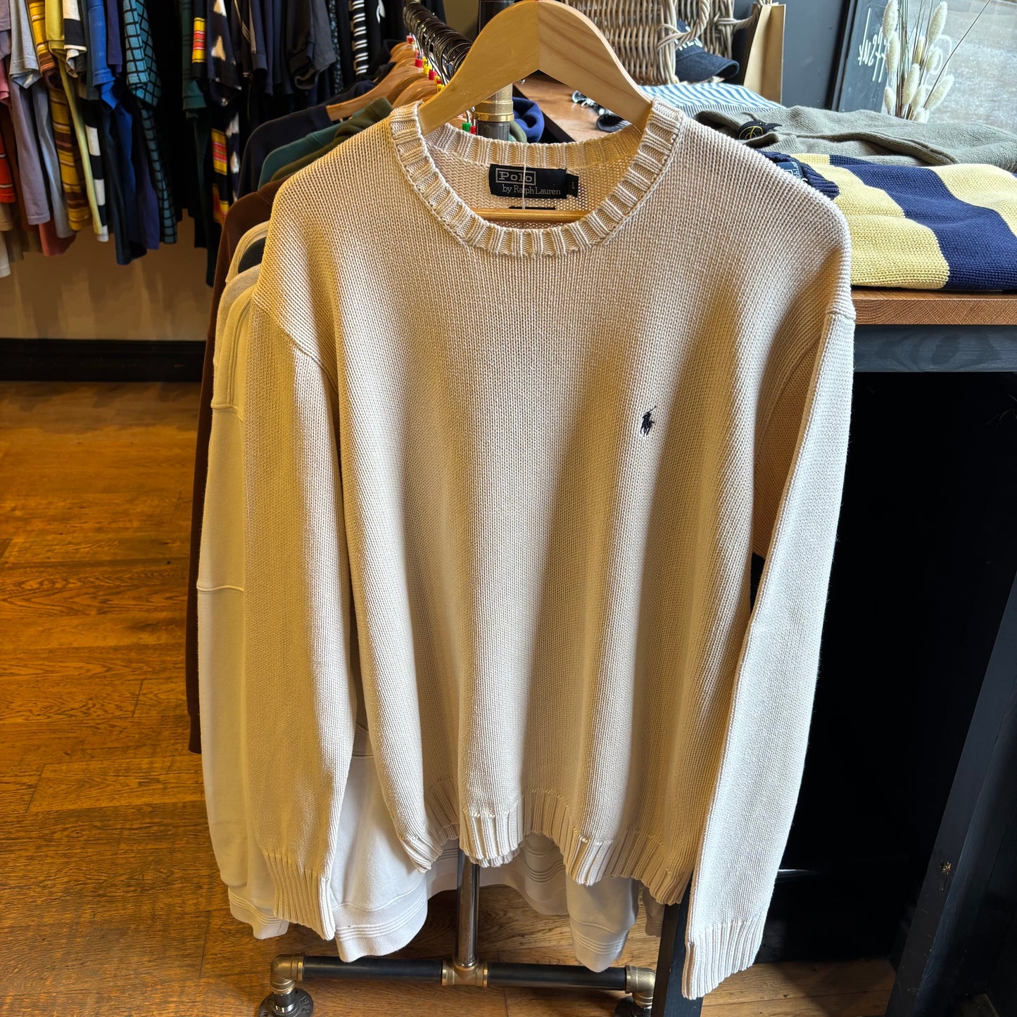 Ralph Lauren Pullover Knit Jumper Cream (Large)