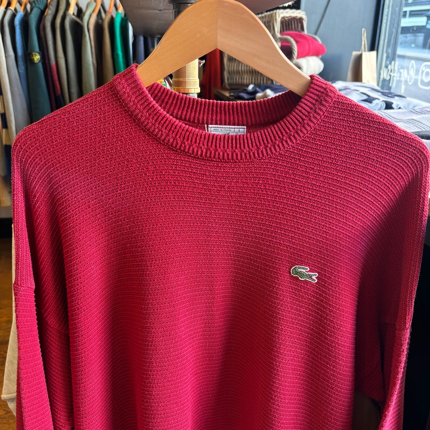 Lacoste Pullover Knit Jumper Red (XL)