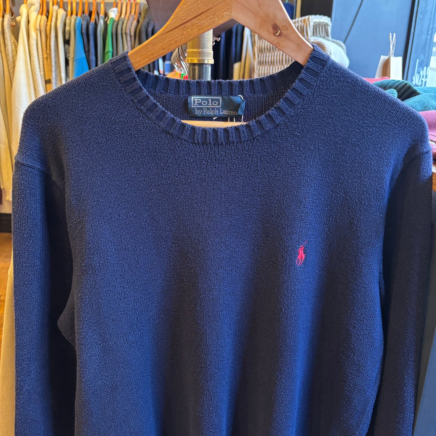 Ralph Lauren Pullover Knit Jumper Navy (Medium)