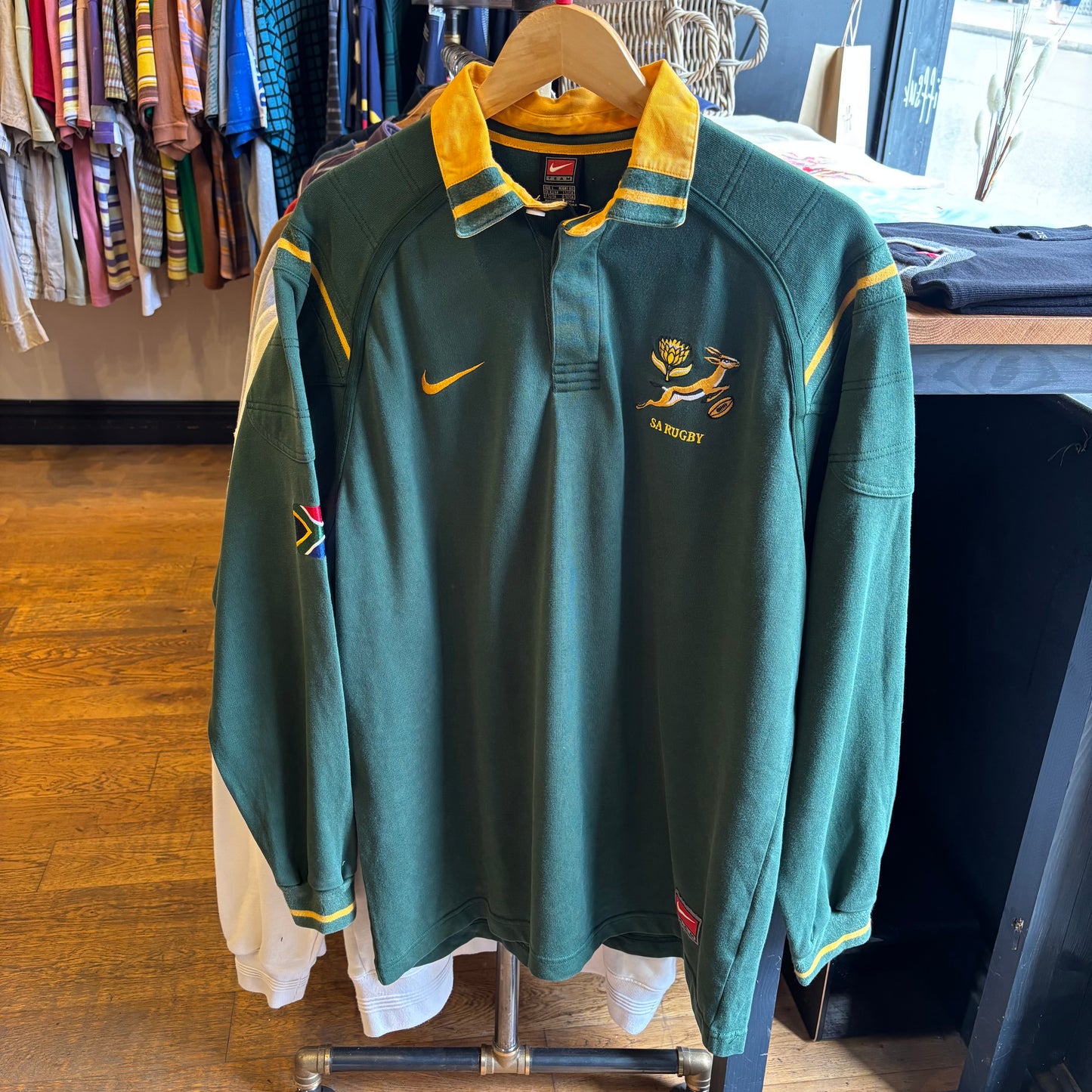 Nike South Africa Longsleeve Rugby Shirt Green (Large)