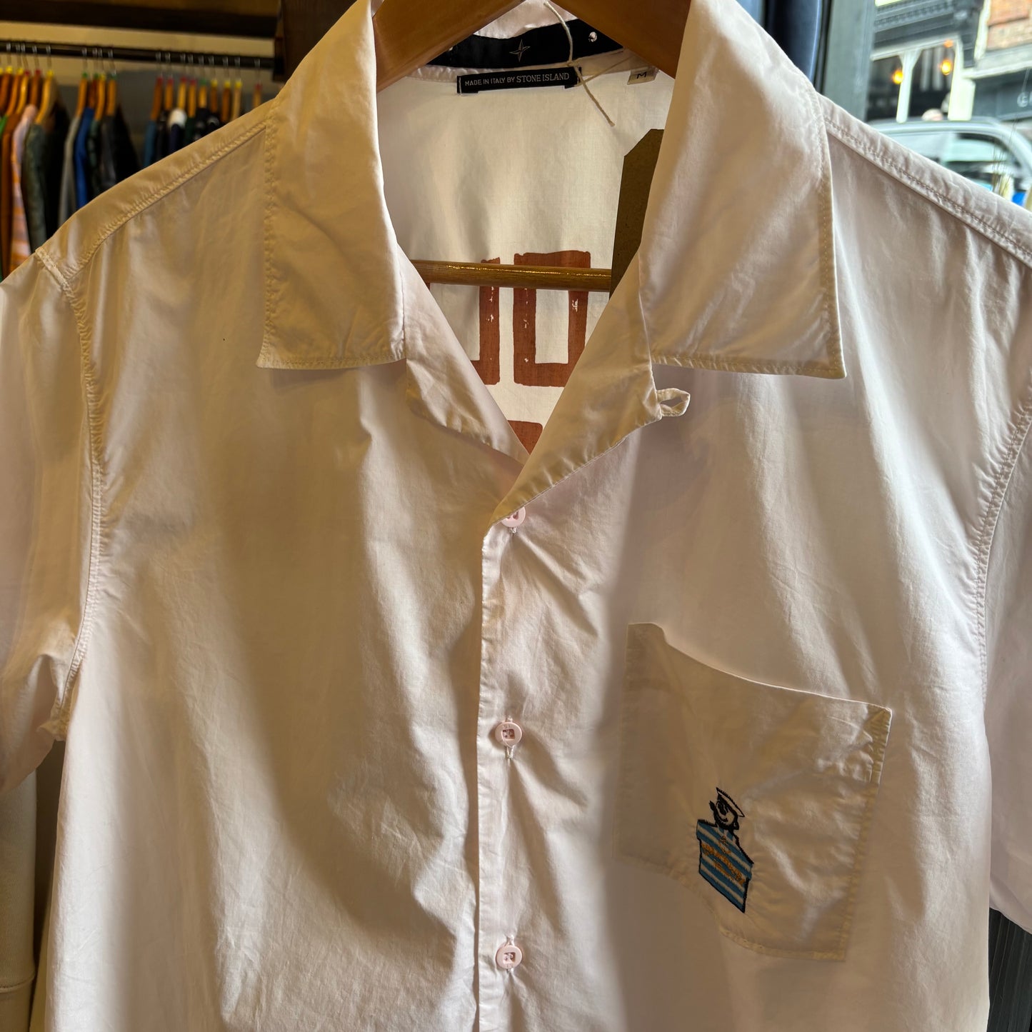 Stone Island Denims Isola Di Pietra Lido Shirt White (Medium)