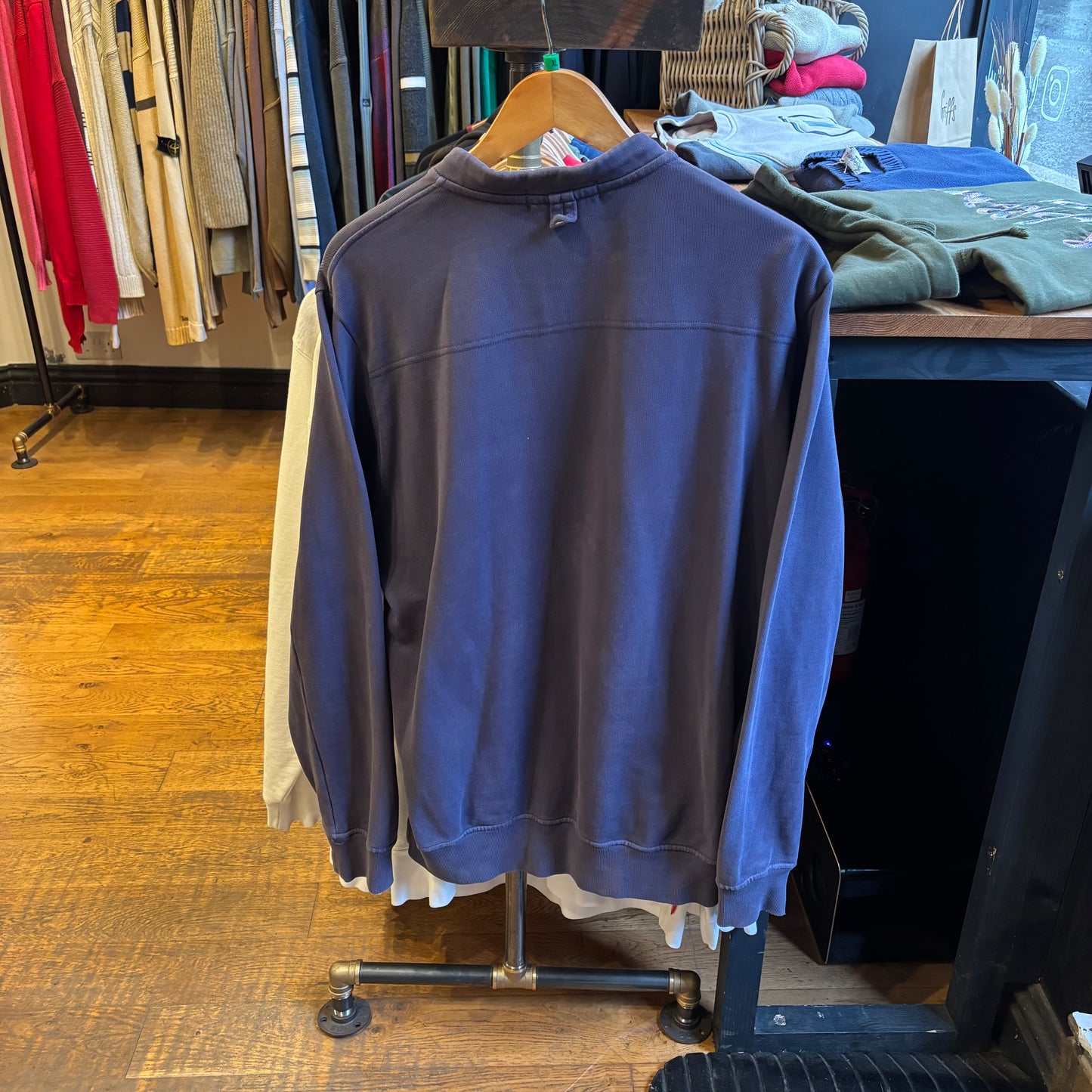 Stone Island SS14 Marina Button Jumper Navy (XL)