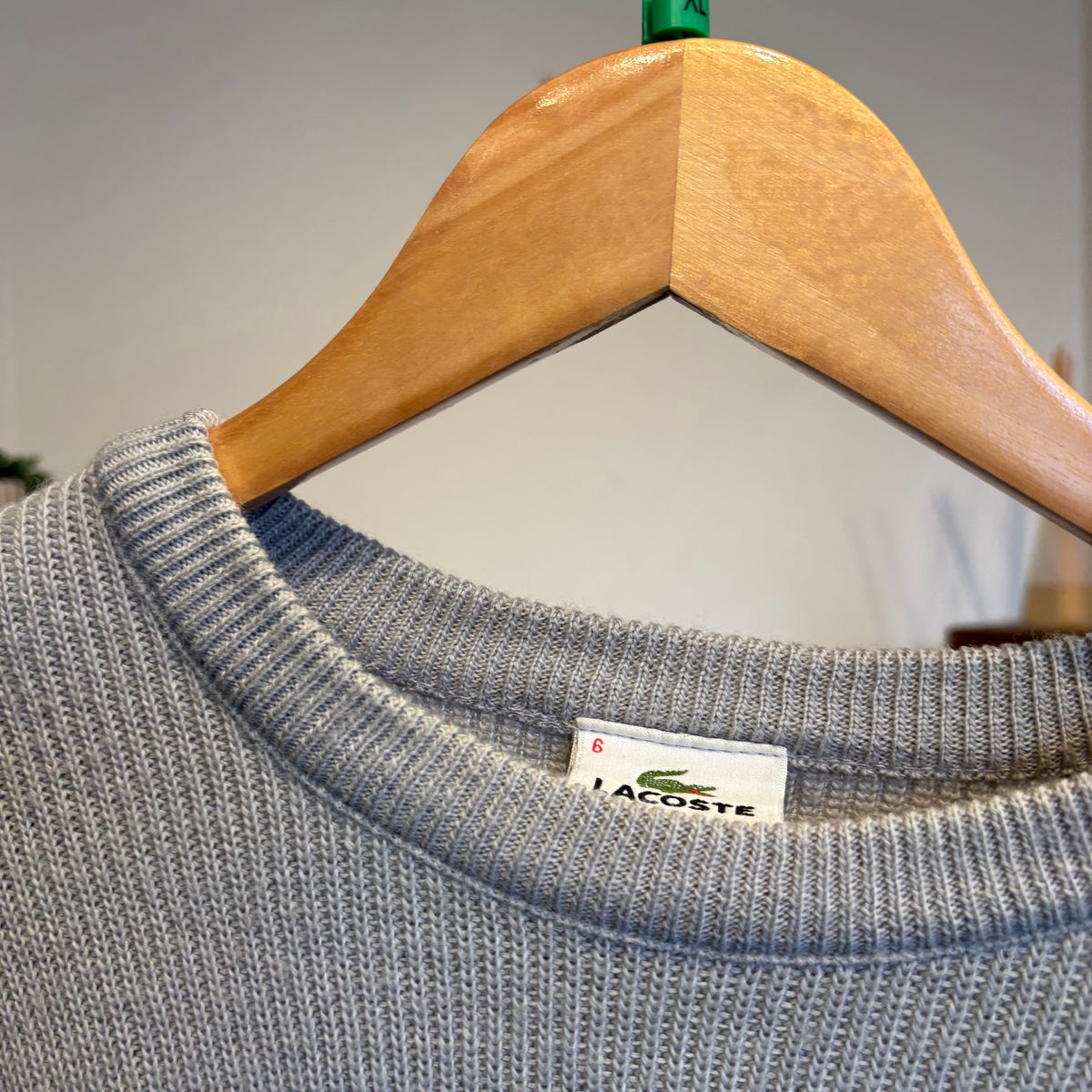 Lacoste Colourblock Pullover Knit Jumper Grey/ Black (XL)