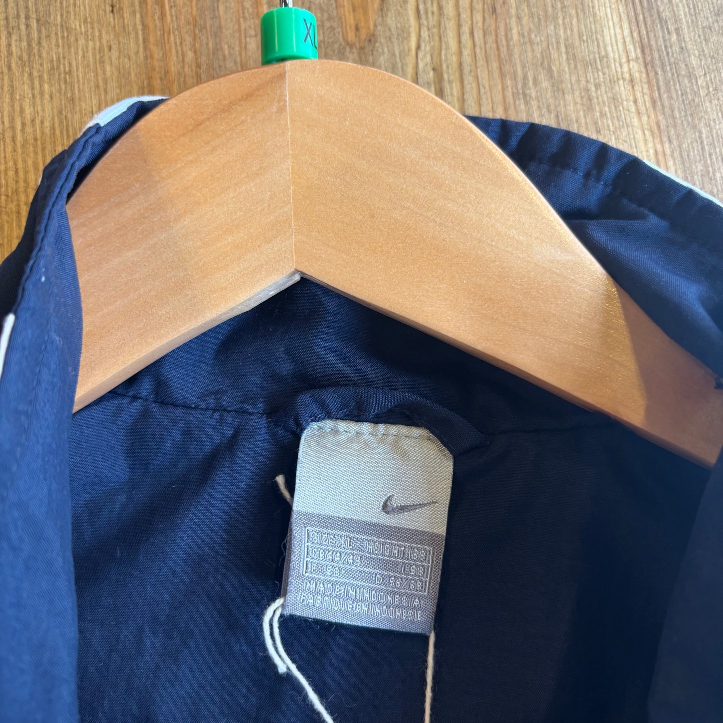 Nike Swoosh Zip Up Windbreaker Jacket Navy (XL)