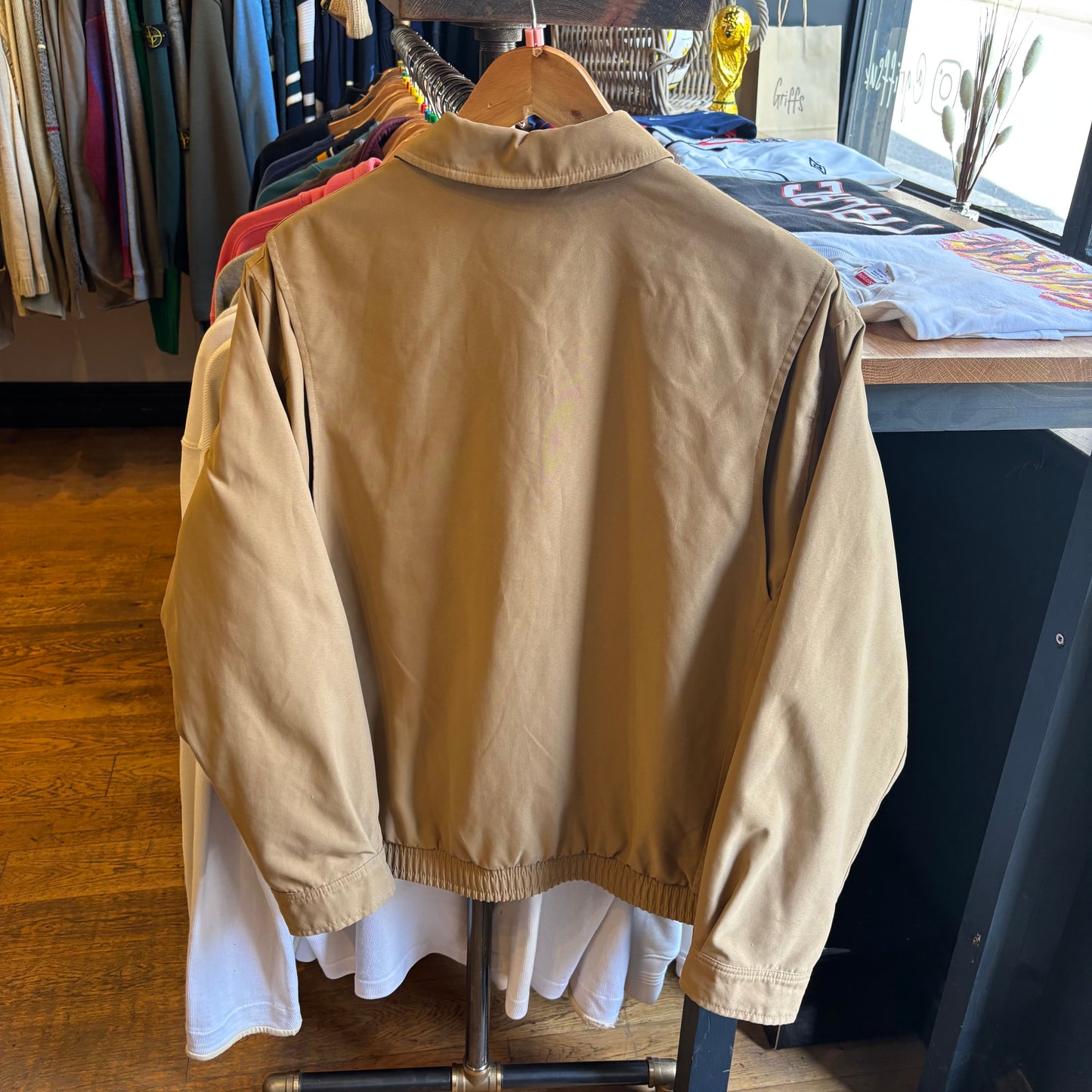 Ralph Lauren Bi Swing Harrington Zip Jacket Beige (Small)