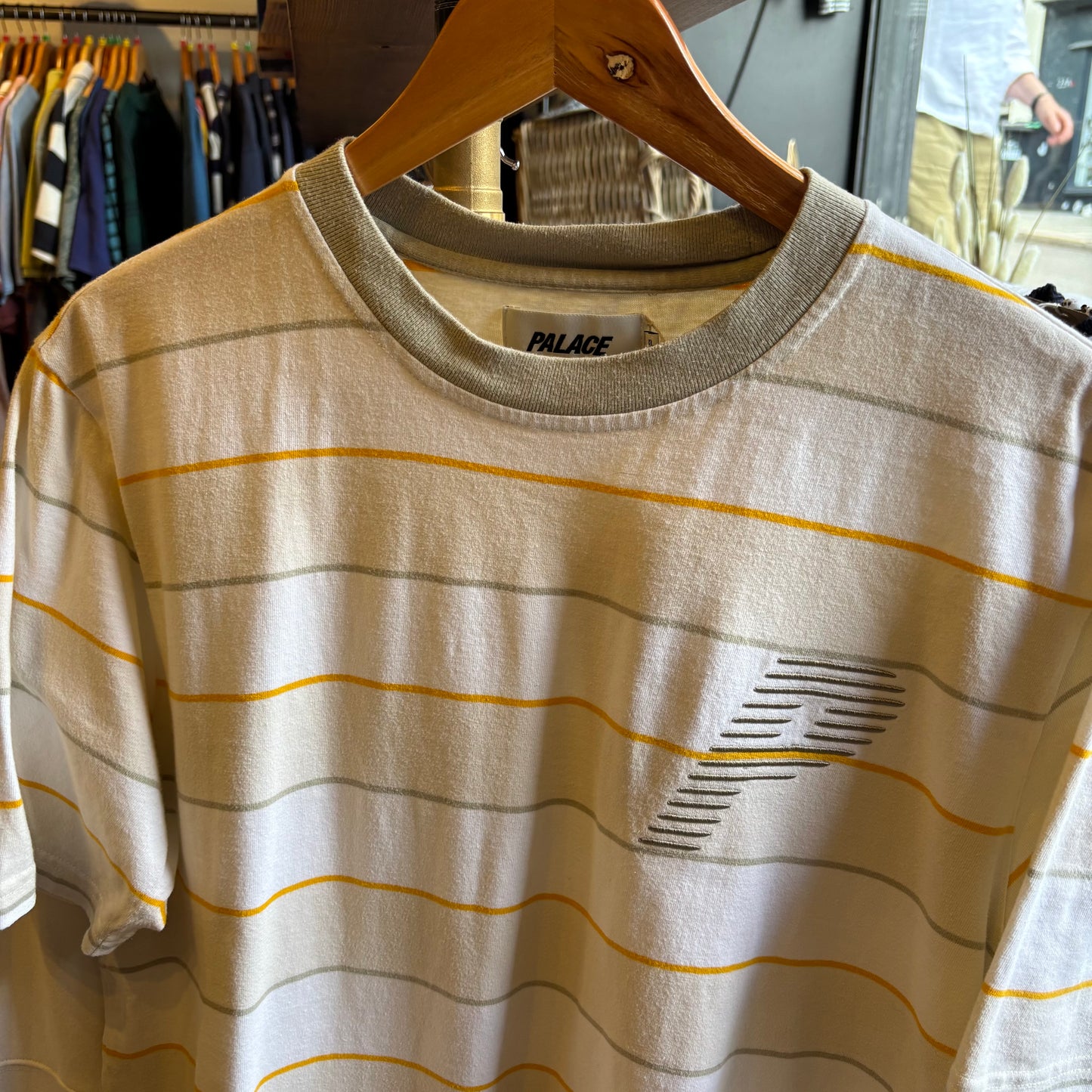 Palace FW20 The Stripe Is Right T-Shirt Off White (XL)