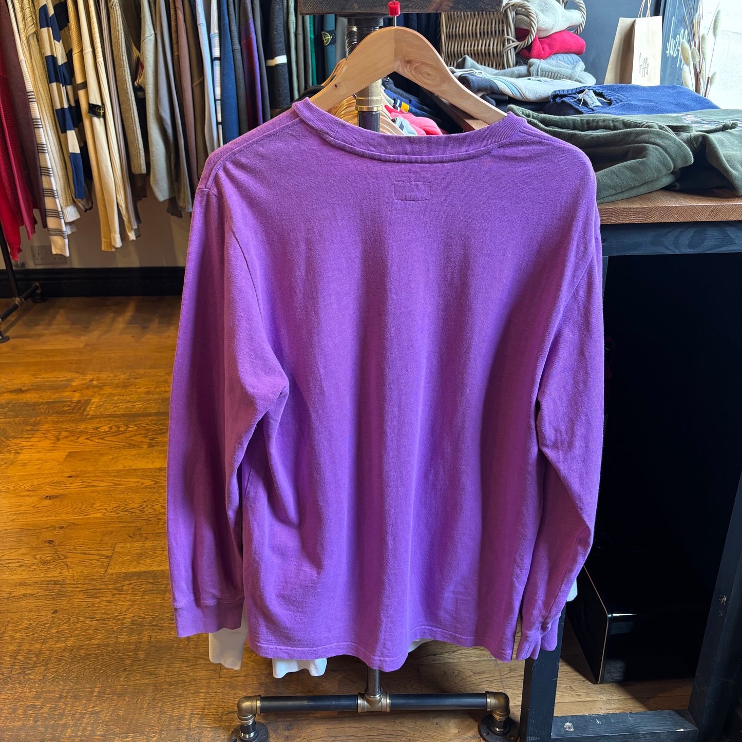 Supreme FW17 Heart Longsleeve Pocket T-Shirt Purple (Large)