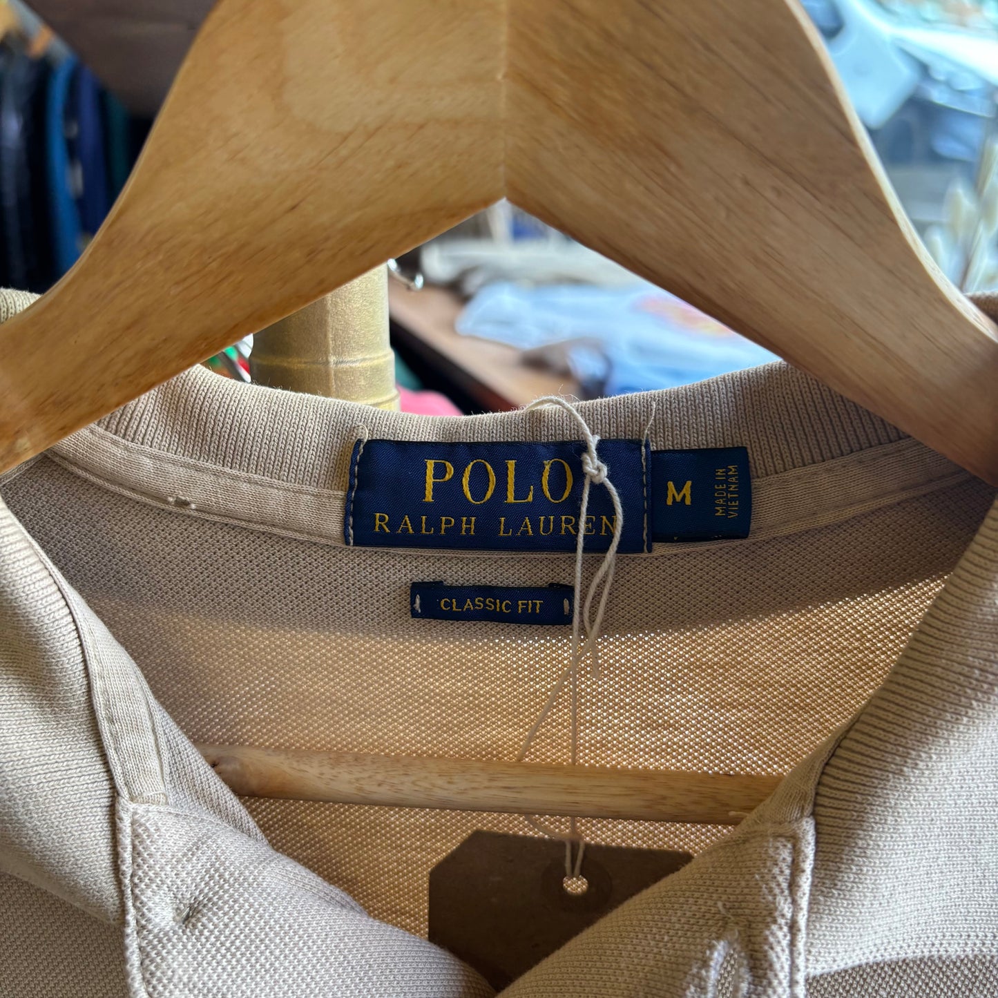 Ralph Lauren Polo Shirt Beige (Medium)