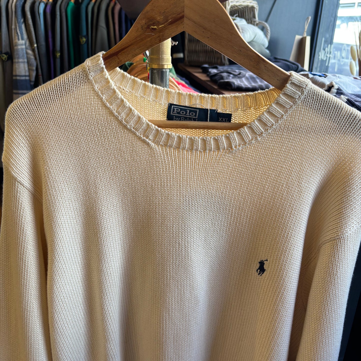 Ralph Lauren Pullover Knit Jumper Cream (XXL)