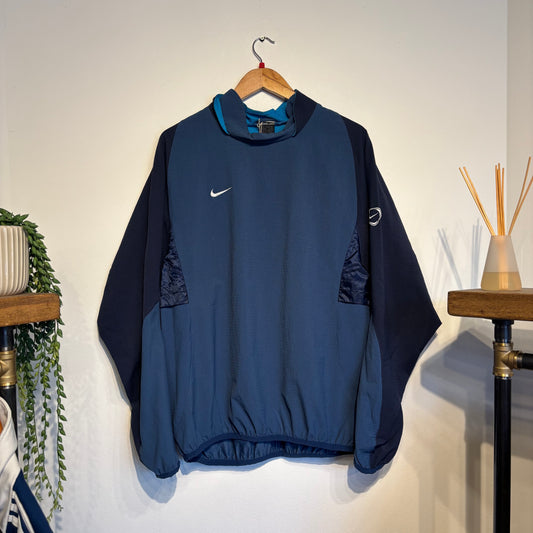 Nike T90 Pullover Oversized Sweatshirt Blue (Large)