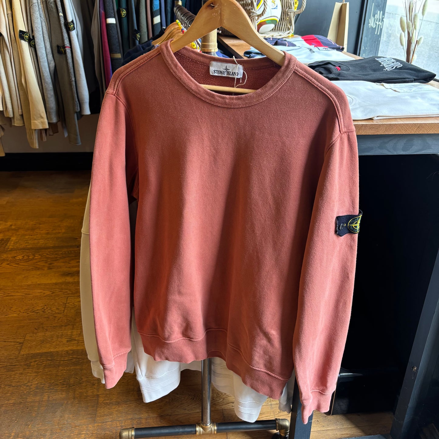 Stone Island A/W 2019 Pullover Sweatshirt Orange (Large)