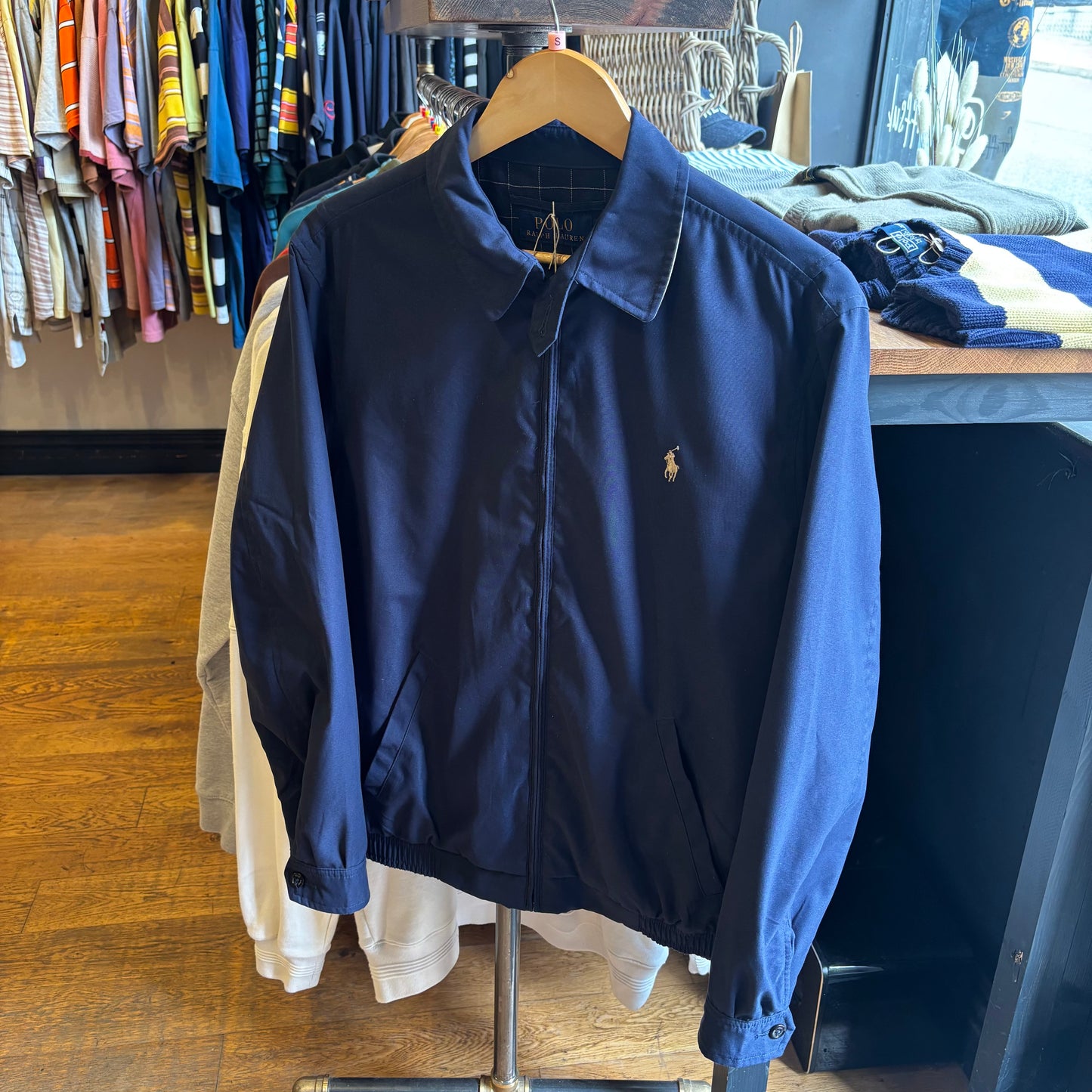 Ralph Lauren Harrington Zip Jacket Navy (Small)