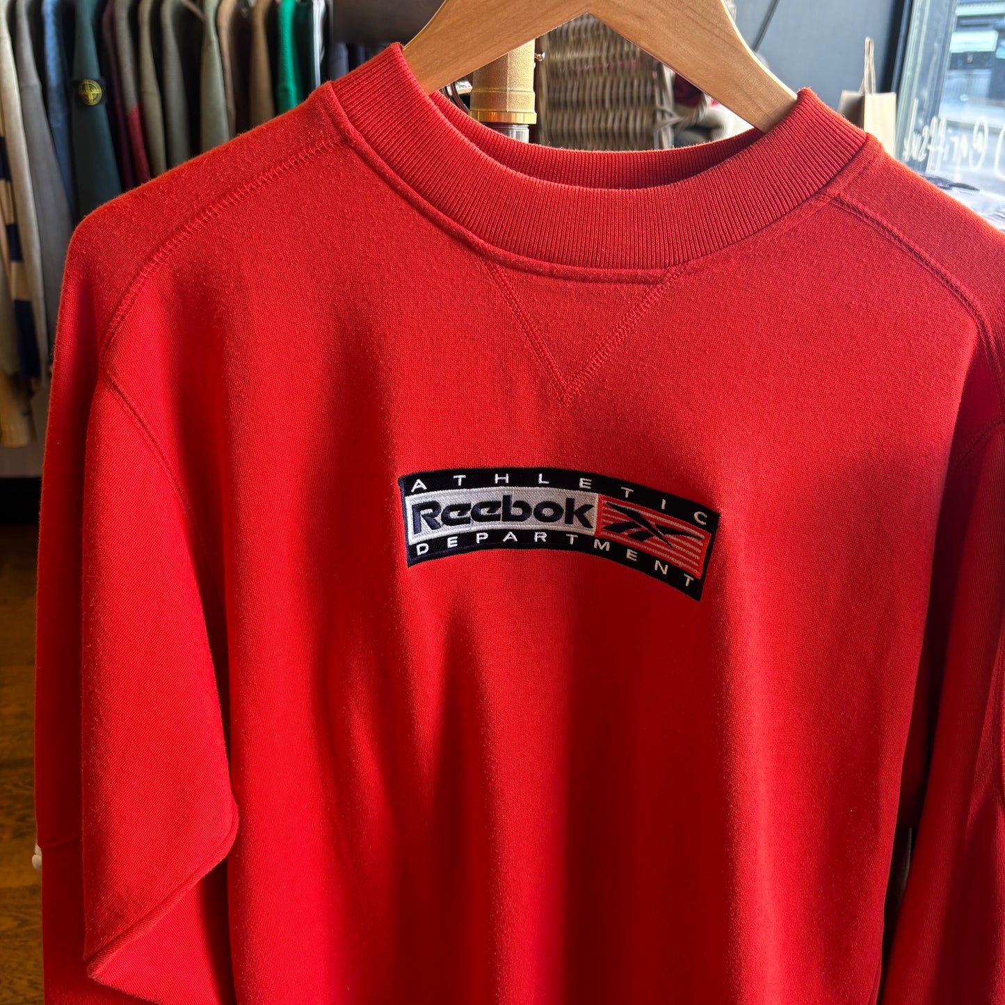 Reebok Athletic Department Oversized Sweatshirt Red (Small)