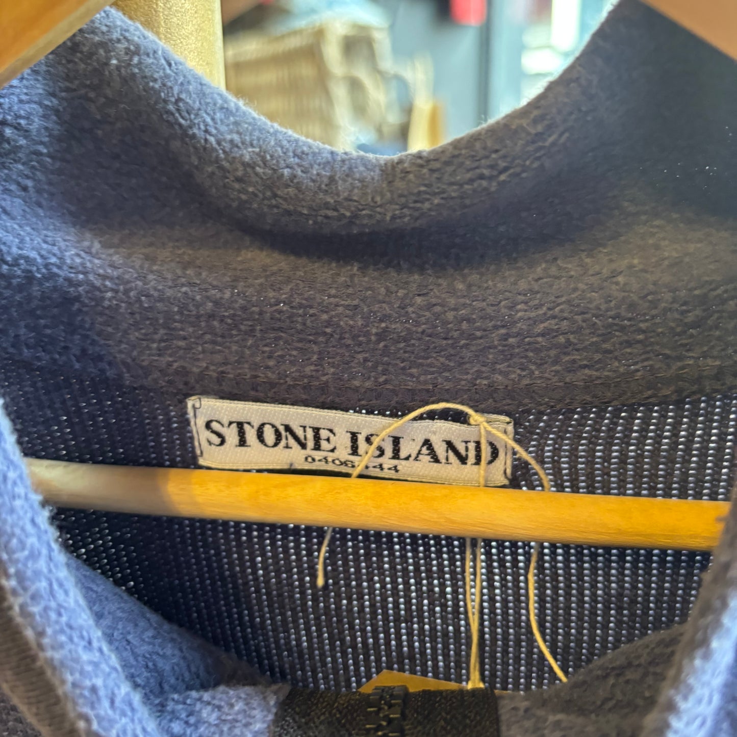 Stone Island S/S 2004 Full Zip Knit Jumper Blue (XL)