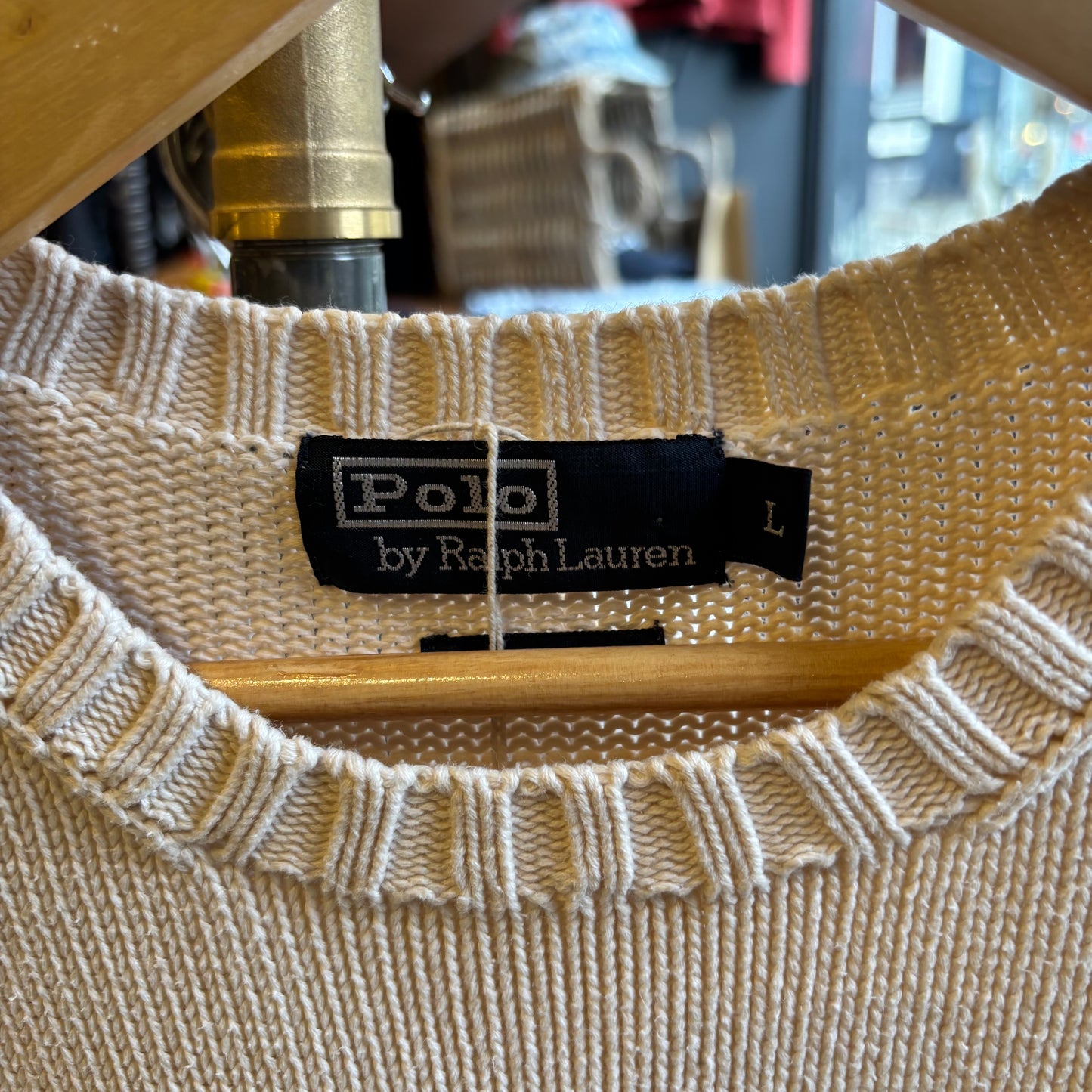 Ralph Lauren Pullover Knit Jumper Cream (Large)