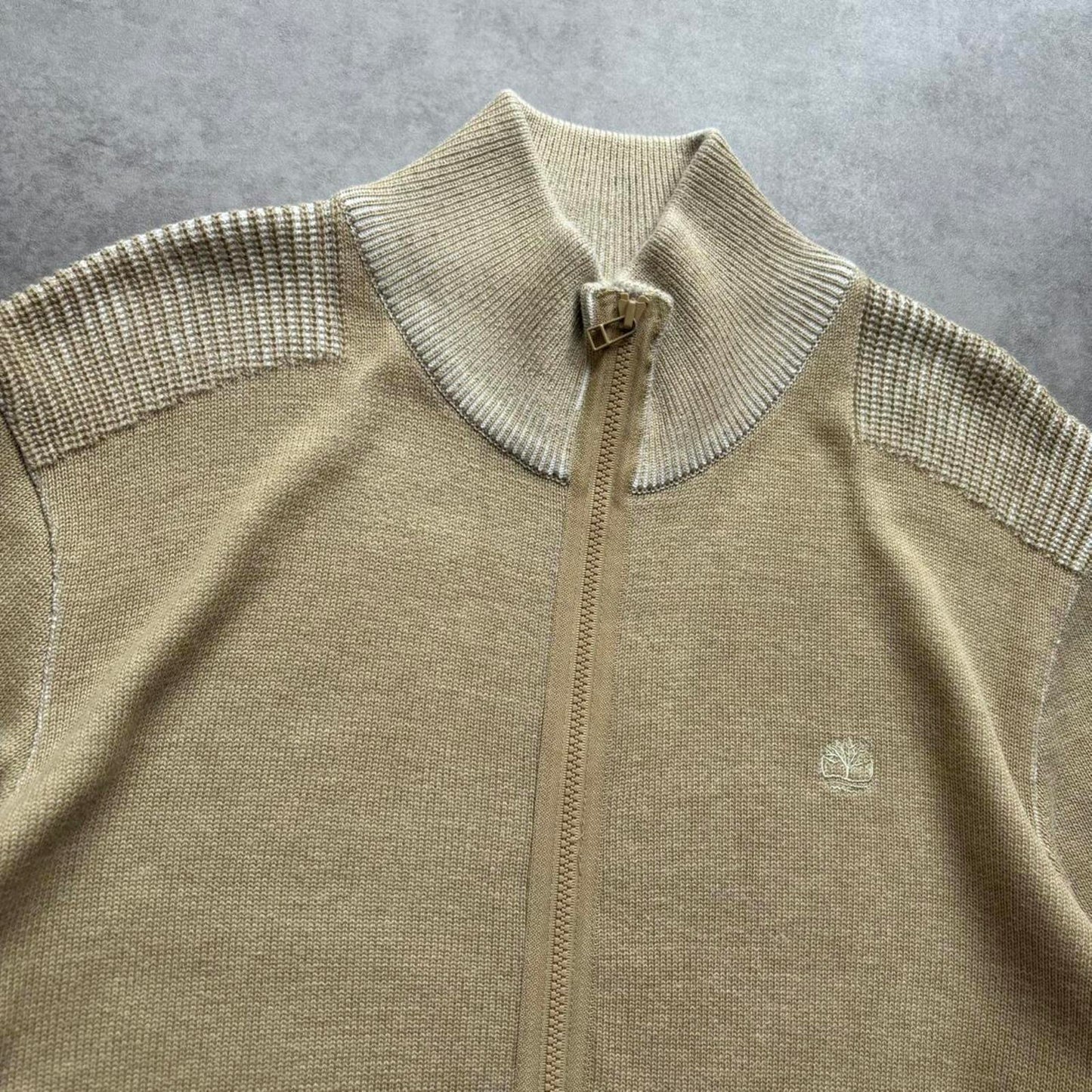 Timberland Zip Up Knit Beige (Large)