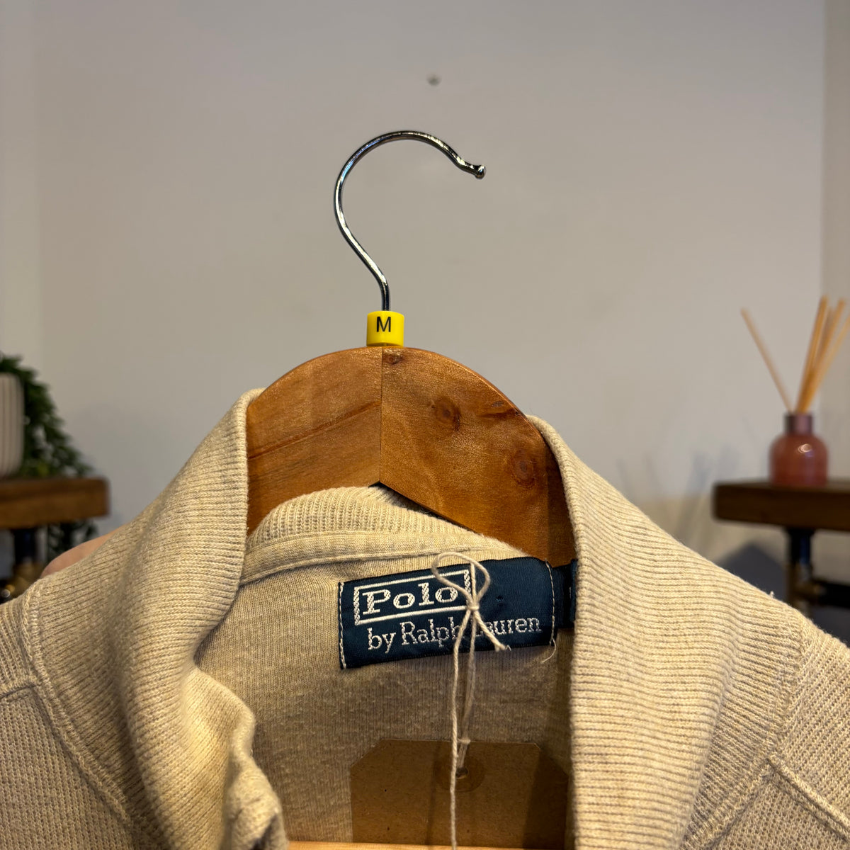 Ralph Lauren Full Zip Jumper Cream (Medium)