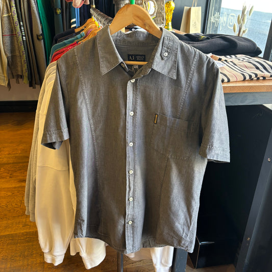 Armani Jeans Button Up Shirt Grey (XL)