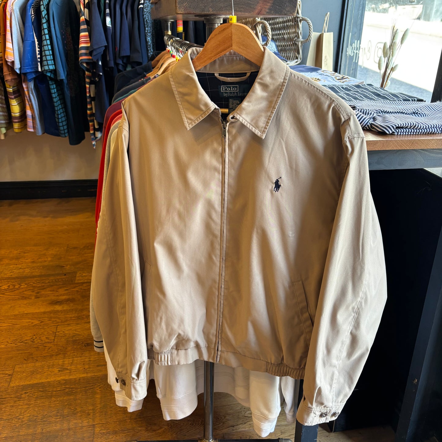 Ralph Lauren Harrington Zip Jacket Beige (Medium)