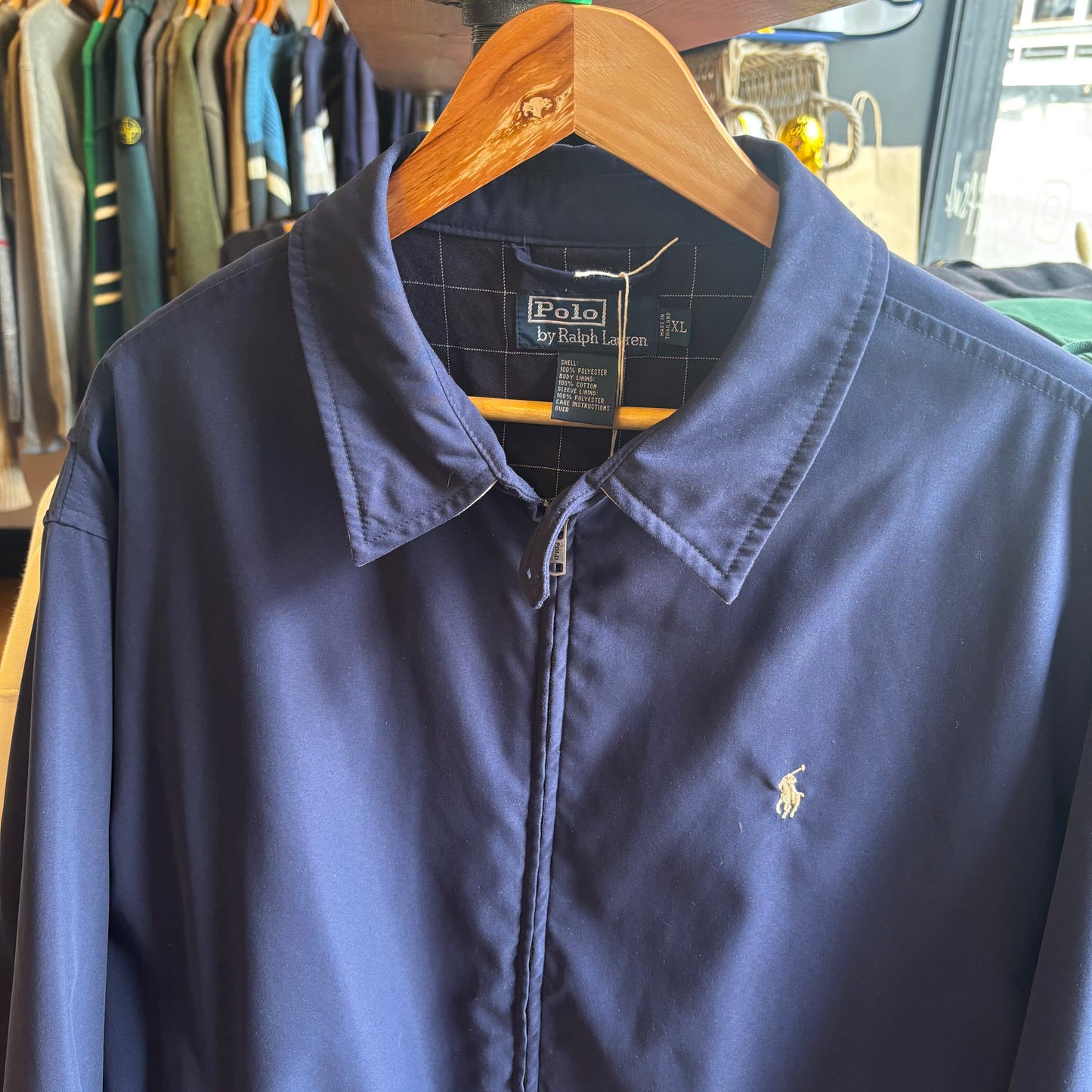 Ralph Lauren Harrington Zip Up Jacket Navy (XL)