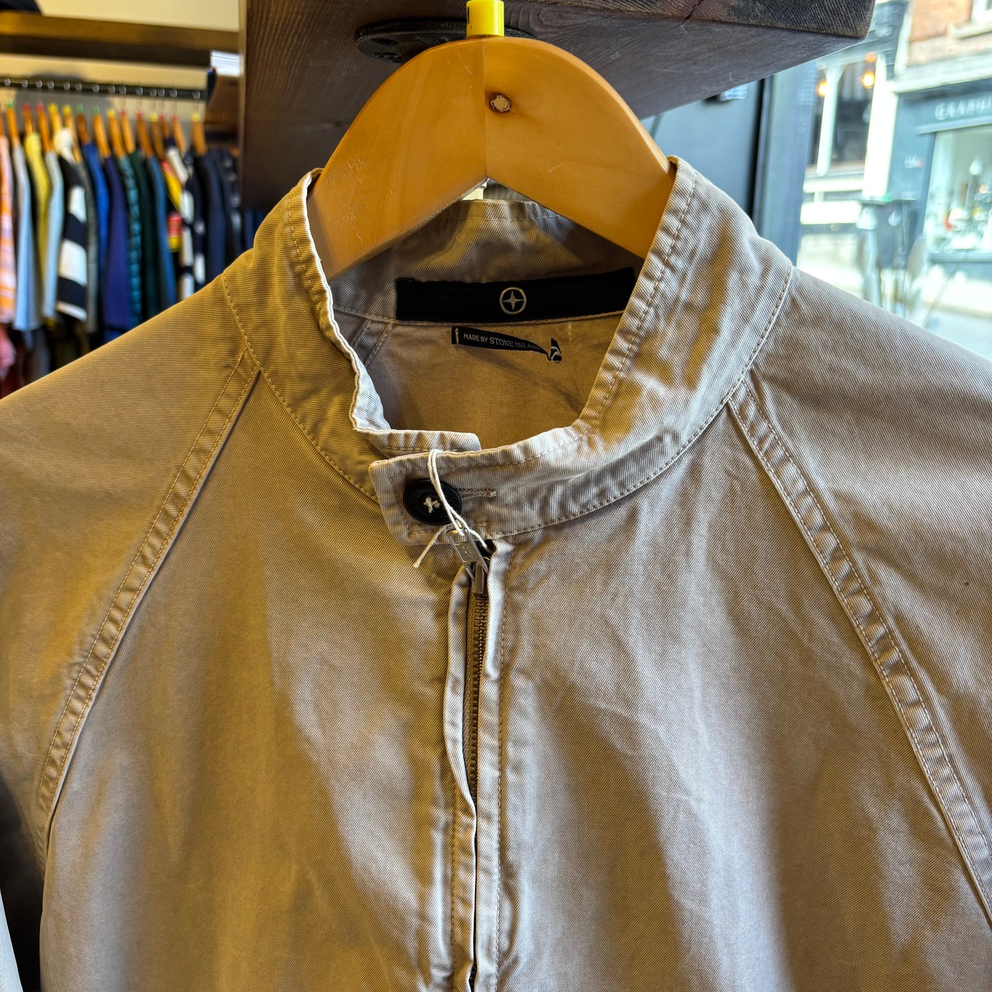 Stone Island Denims S/S 2006 Zip Up Jacket Beige (Medium)