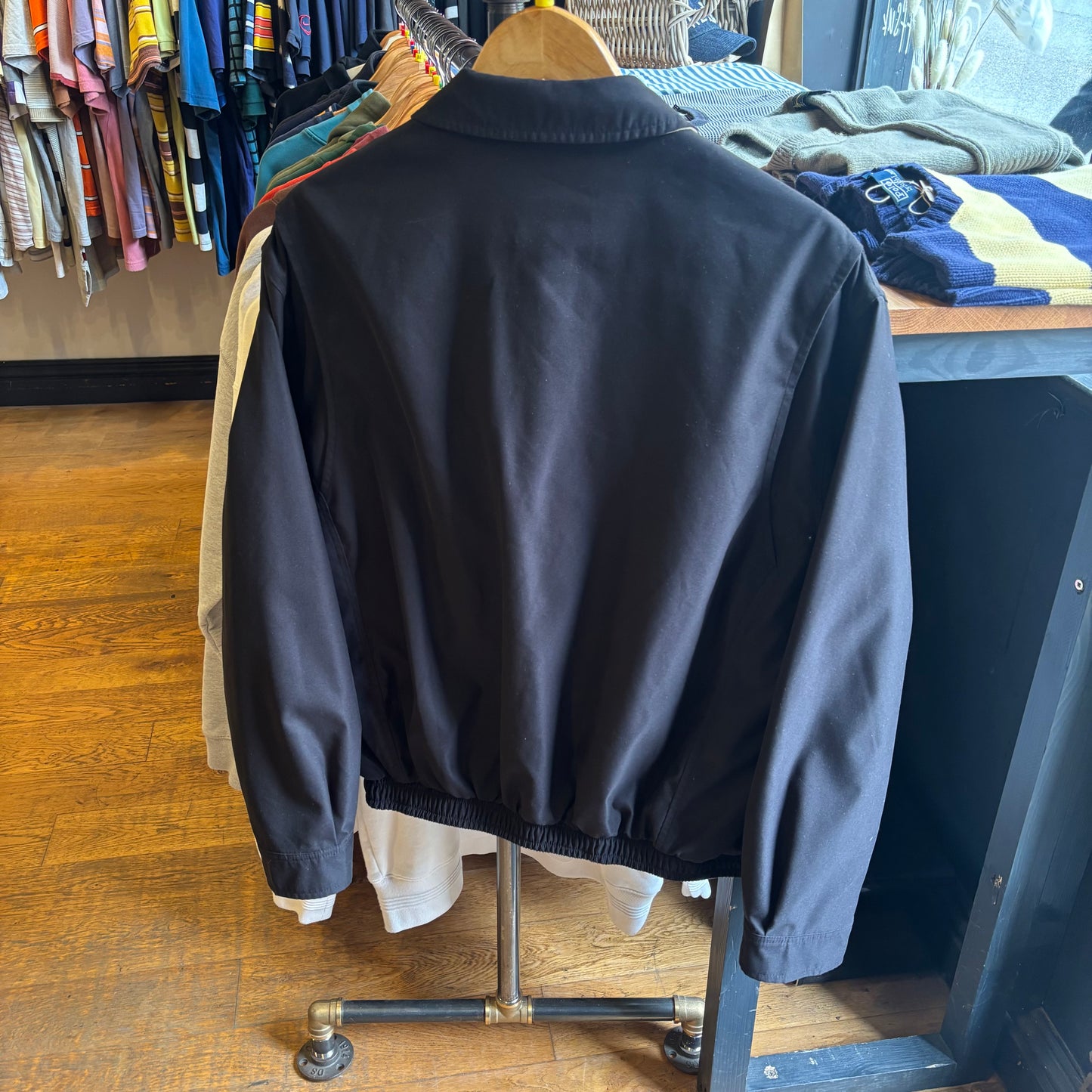 Ralph Lauren Harrington Zip Up Jacket Black (Medium)