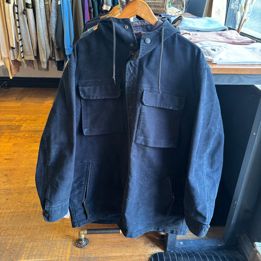 CP Company A/W 1998 Hooded Longline Jacket Navy (XL)