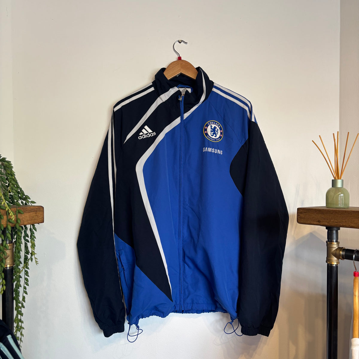 Chelsea Adidas 2009/10 Training Jacket Blue (Large)