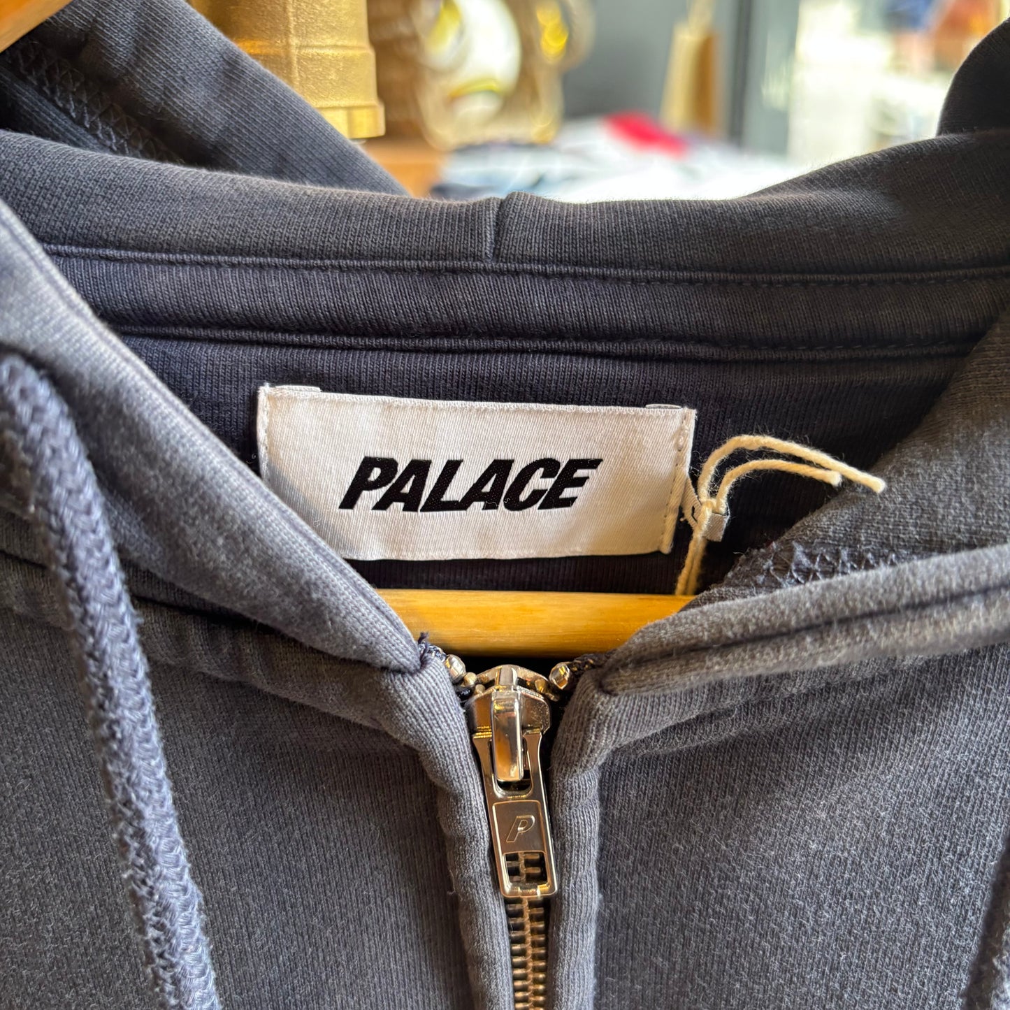Palace FW22 Grape Zip Up Hoodie Navy (Large)