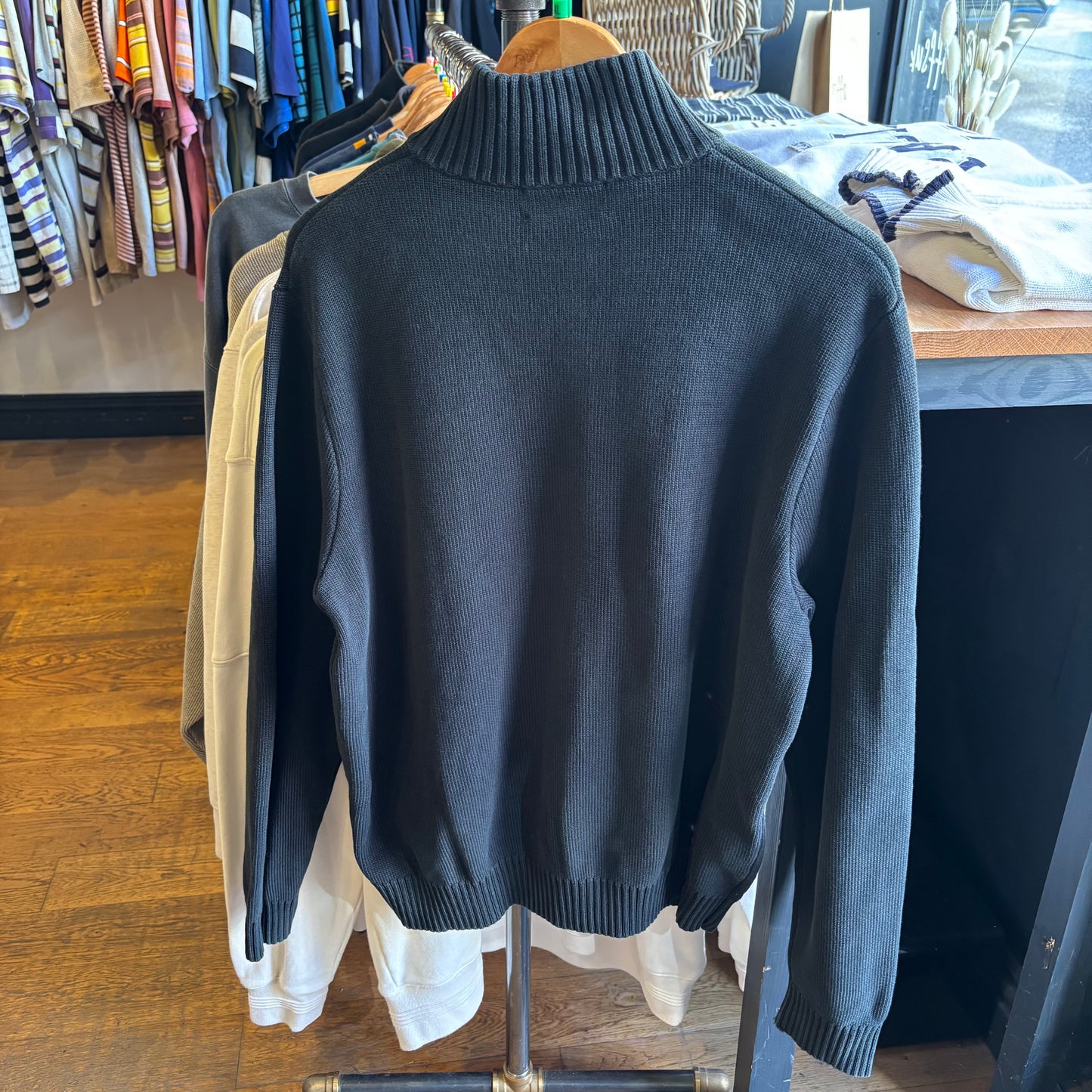 Ralph Lauren Full Zip Knit Jumper Black (XL)