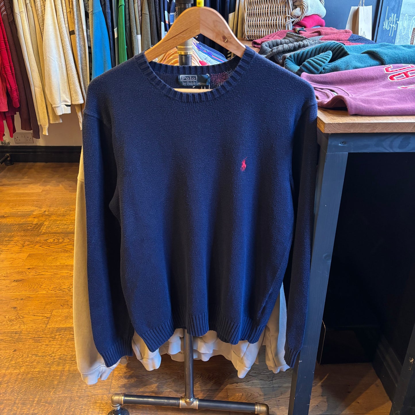 Ralph Lauren Pullover Knit Jumper Navy (Medium)