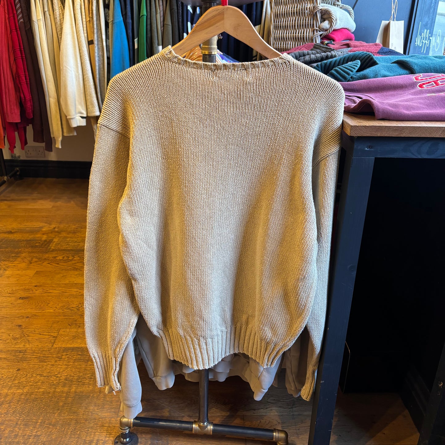 Ralph Lauren Pullover Knit Jumper Beige (Large)