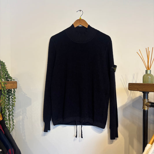 Stone Island A/W 2018 Pullover Towel Knit Navy (Medium)