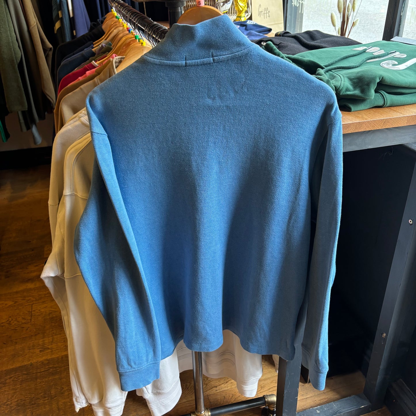 Ralph Lauren Quarter Zip Jumper Blue (Small)