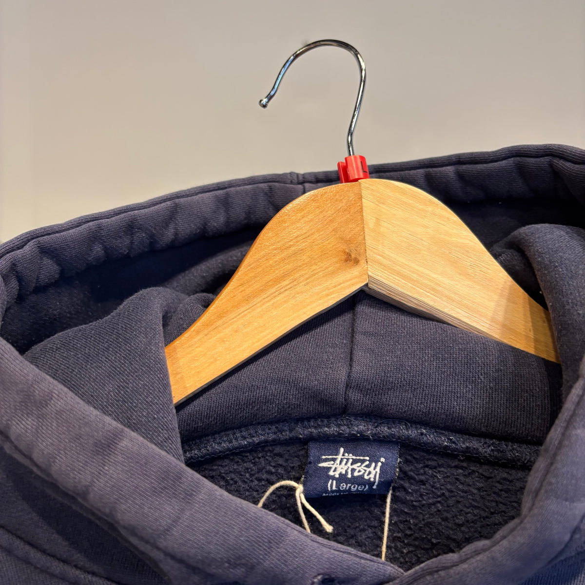 Stussy 90s SS Football Graphic Hoodie Navy (Large)