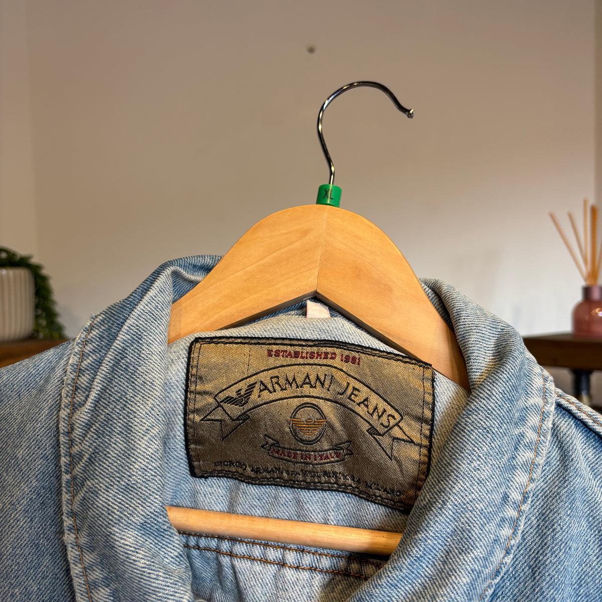 Armani Jeans 90s Button Up Denim Jacket (XL)