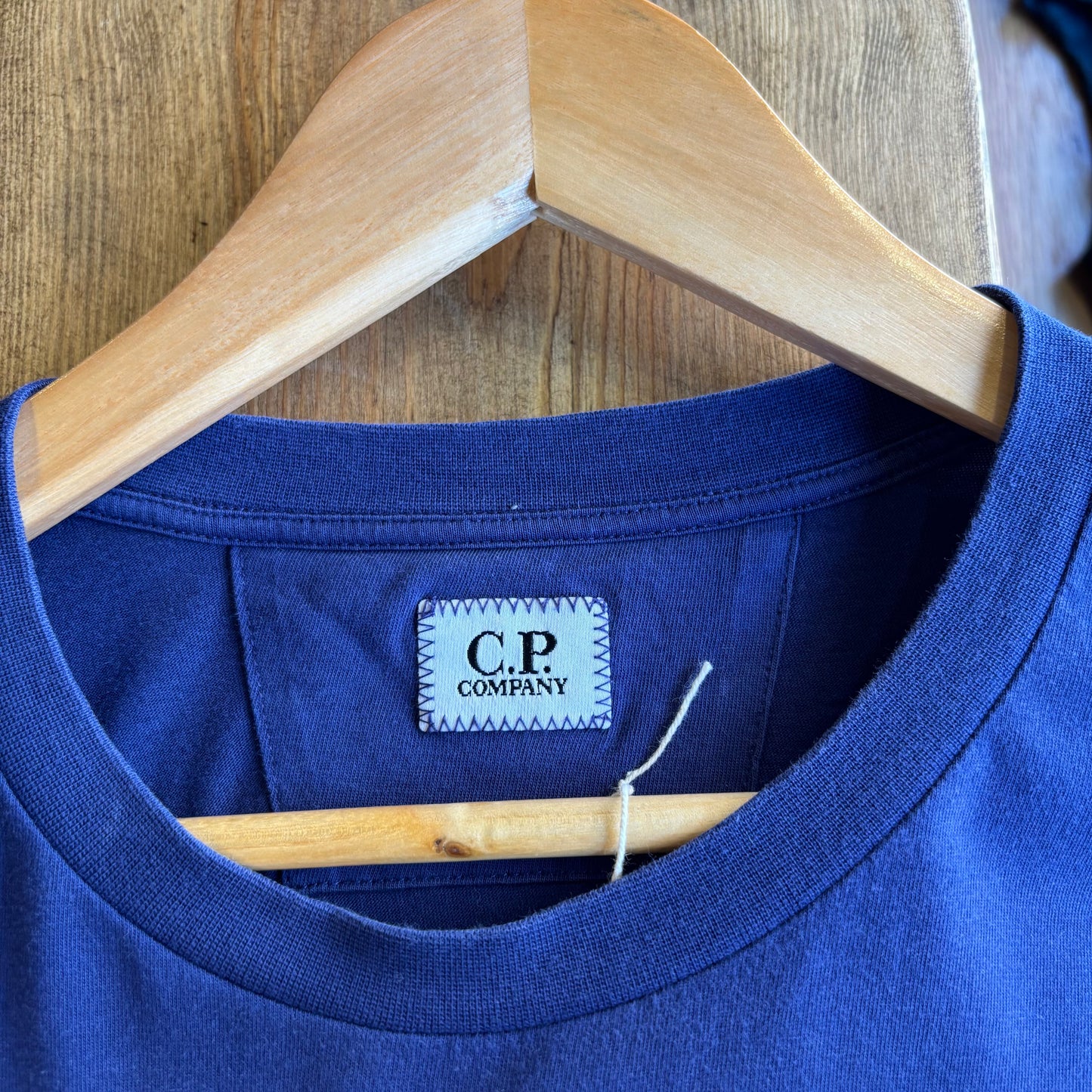 CP Company Spellout Print T-Shirt Blue (XL)