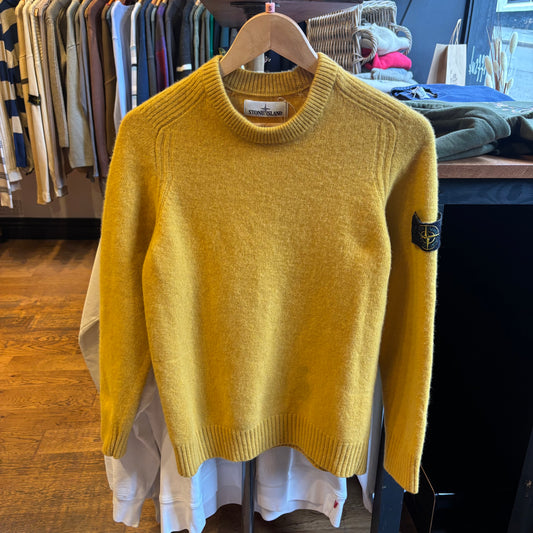 Stone Island AW18 Pullover Knit Jumper Yellow (Small)