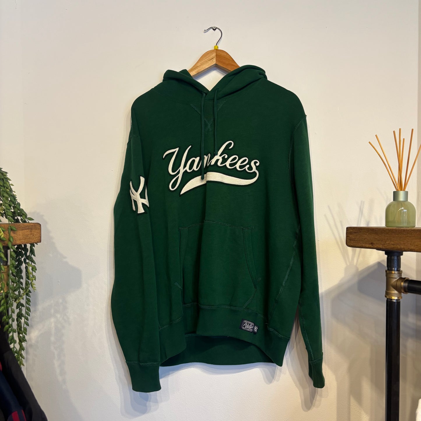 Ralph Lauren Yankees Pullover Hoodie Green (Medium)