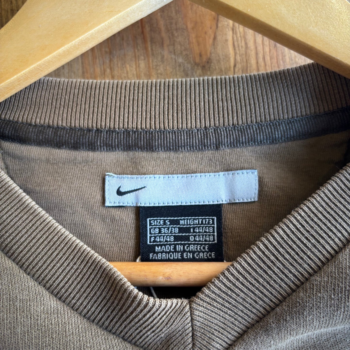 Nike Swoosh 2000s Oversized Sweatshirt Green (Small)