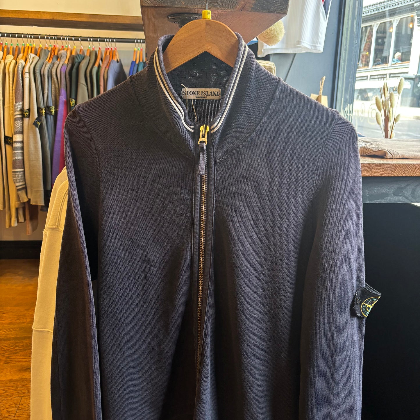Stone Island S/S 2007 Full Zip Jumper Navy (Medium)